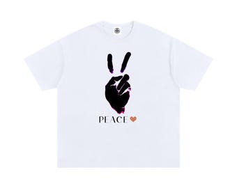 Peace Unisex Cotton T-Shirt - Streetwear - UrbanAngst