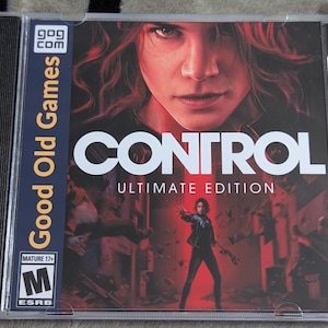 May include: A clear plastic case containing the "Control: Ultimate Edition" PC game. The cover features a woman's face and the game's title in large white letters. The ESRB rating is visible.
