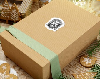 Jesus head sticker | Kiss-Cut Sticker