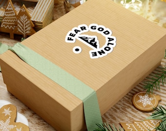 Fear God Alone mountain logo Sticker | Kiss-Cut Sticker