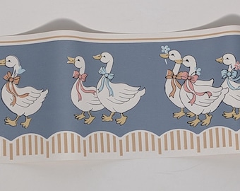 Vintage Country Goose Pattern Border