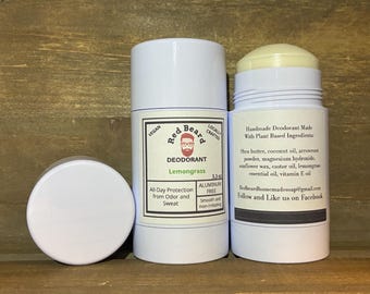Deodorant, handgemaakt, volledig natuurlijk en veganistisch, aluminium- en bakpoedervrij, glad en niet-irriterend, de hele dag bescherming tegen geurtjes en zweet