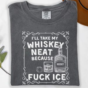 Ice Awareness Comfort Colors® Shirt: Whiskey Neat Activism Sweatshirt