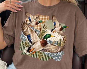 Mallard Duck Shirt, Comfort Colors Duck Hunting Tee, Flying Mallard Graphic Shirt, Southern Outdoors Tee, Waterfowl Shirt, Duck Hunter Gift