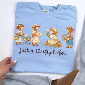 Thrifting PNG pour femmes - Boutique Thrift Shirt png - vintage mignon PNG - téléchargement numérique PNG transparent