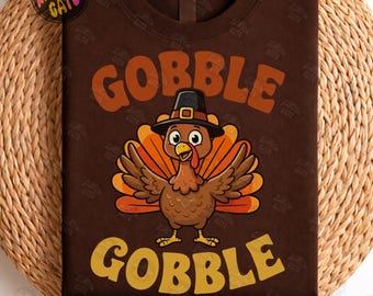 Preppy Thanksgiving Gobble png, Thanksgiving png, blommig kalkon png, Thanksgiving kalkon png, höst png, kalkon png-filer, höst tacksamhet png