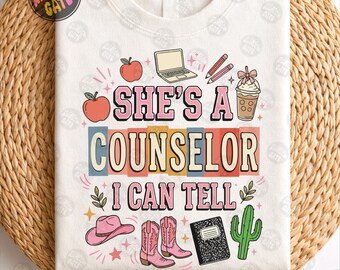 Hon är en rådgivare jag kan berätta PNG: Skolrådgivare Western Counselor png Rosa uppskattningssöt, present till rådgivare och personal (digitalt)