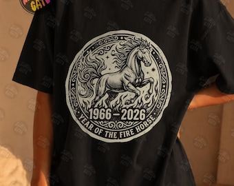 60-årsdag 1966, 60-årsdagsdesign från 1966, retro häst 60-årsdag, skjortdesign från 1966, födelsedagspresent