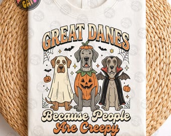 Hundar eftersom människor är läskiga PNG, rolig trendig söt läskig vintage retro Halloween hundmamma spöke sublimeringsdesign