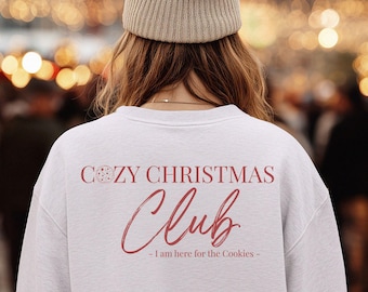 Cozy Christmas Club Sweatshirt: Unisex Maroon Holiday Pullover