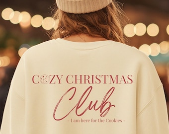 Cozy Christmas Club Sweatshirt: Unisex Holiday Crewneck