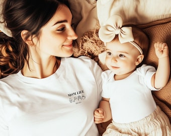 T-Shirt - Mother’s Day - Mom - Minimalist Mom Life Style - Personalized with Birth Year - Bella+Canvas 3001