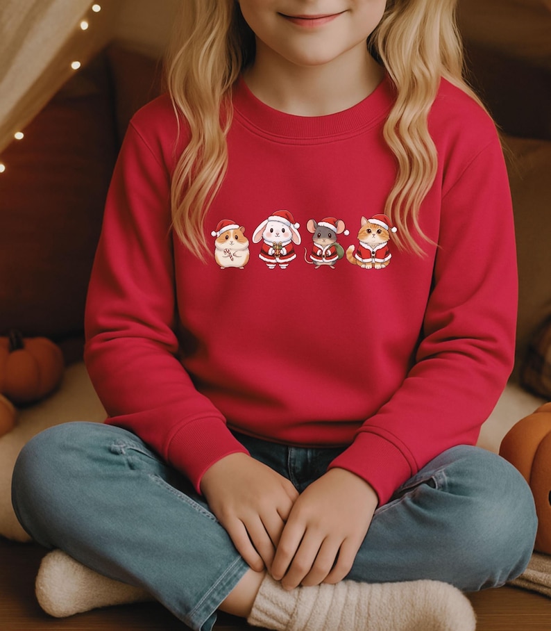 Weihnachtspullover Für Kinder – Lustiger Weihnachtsbaum Sweatshirt, Langarm, Für Mädchen & Jungen 4-14 Jahre