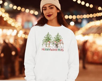 Merry Woofmas Sweatshirt – Funny Dog Christmas Outfit