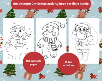 Christmas Activity Book for Toddlers & Preschoolers (Printable PDF)