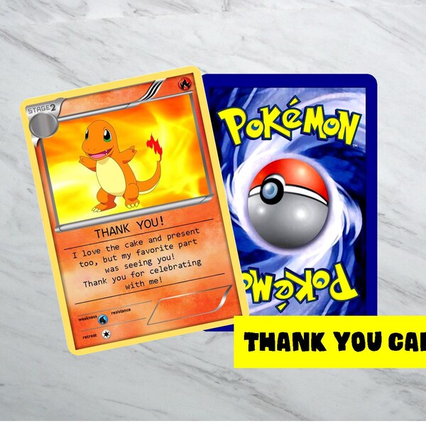 Pokemon Thank you card