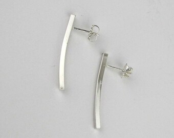 Silver Bar Earrings