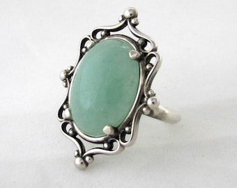 Anillo con camafeo de aventurina
