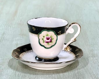 Occupied Japan Miniature Demitasse Cup & Saucer