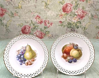 Vintage Schumann Fruit Plates