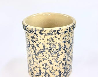 RRP Co. Blue Spongeware Crock