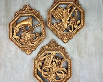 Vintage 1976 HOMCO Wall Plaques Set