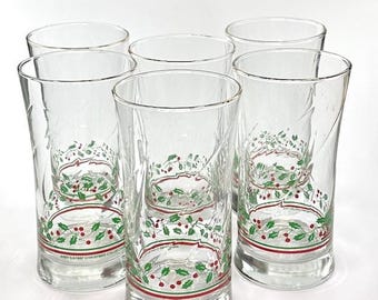 Vintage 1987 Arby’s Christmas Glasses