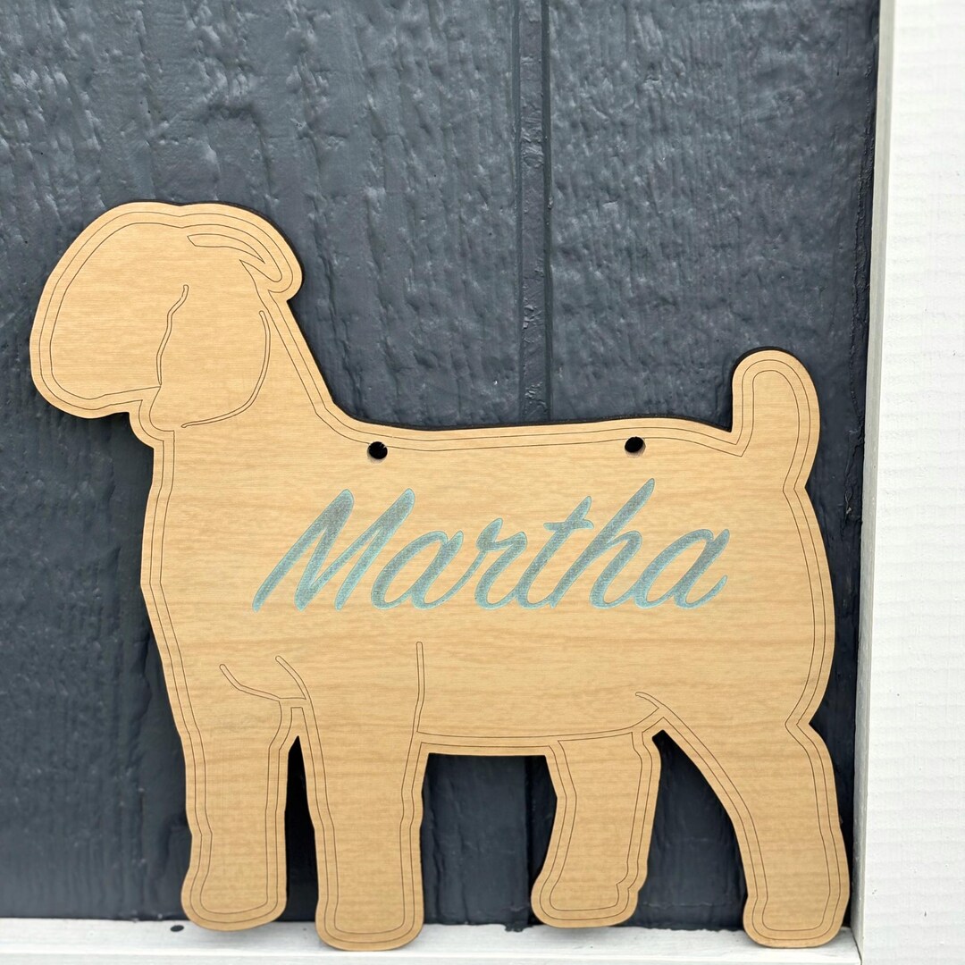 Custom Boer Show Goat Stall Sign for Fair: Livestock Pen Decoration - Etsy