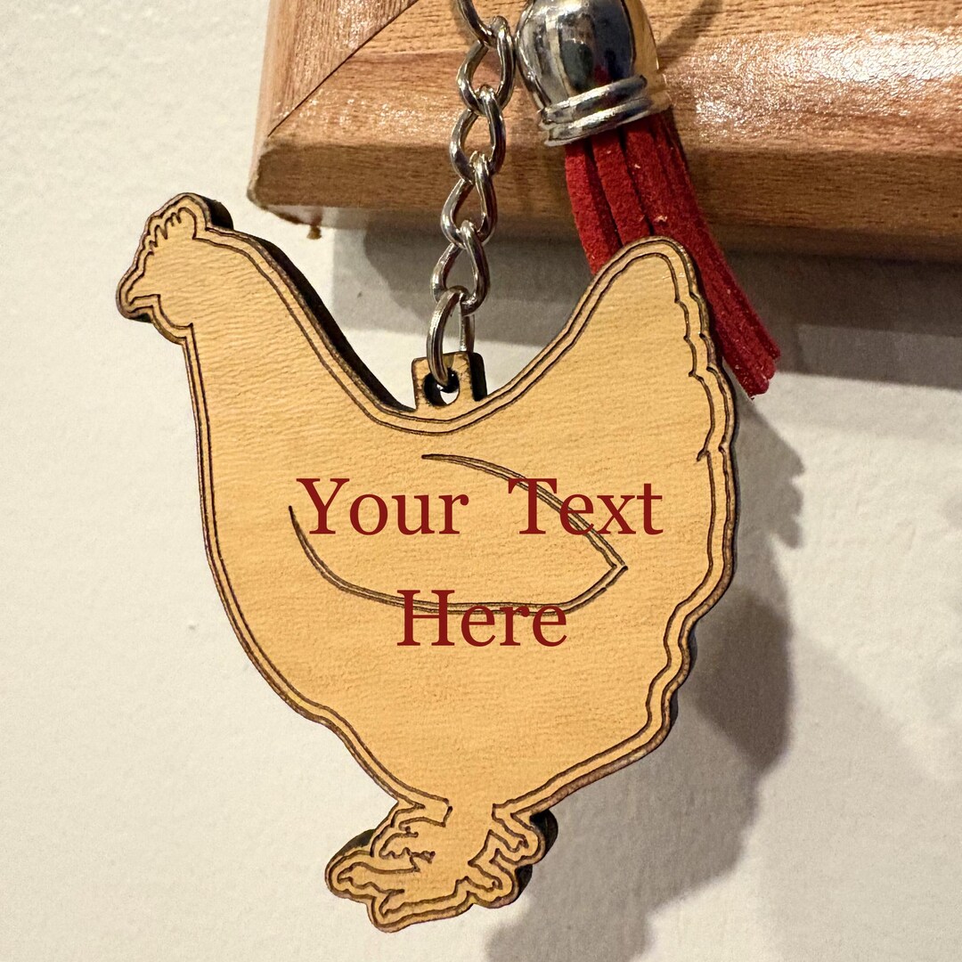 Chicken Key Rack Personalized Engraved Show Poultry Keychains - Chicken, Turkey, Duck ...