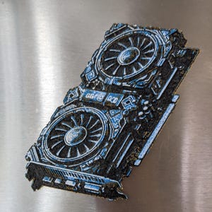 Powerful Fridge Magnet – Graphics Card – 3D Printing