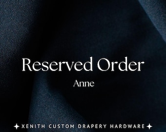 Custom Drapery Hardware Order – 150" Curtain Rod System – Reserved Listing