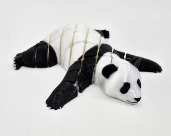 Panda flexible impreso en 3D: juguete articulado de escritorio, regalo antiestrés