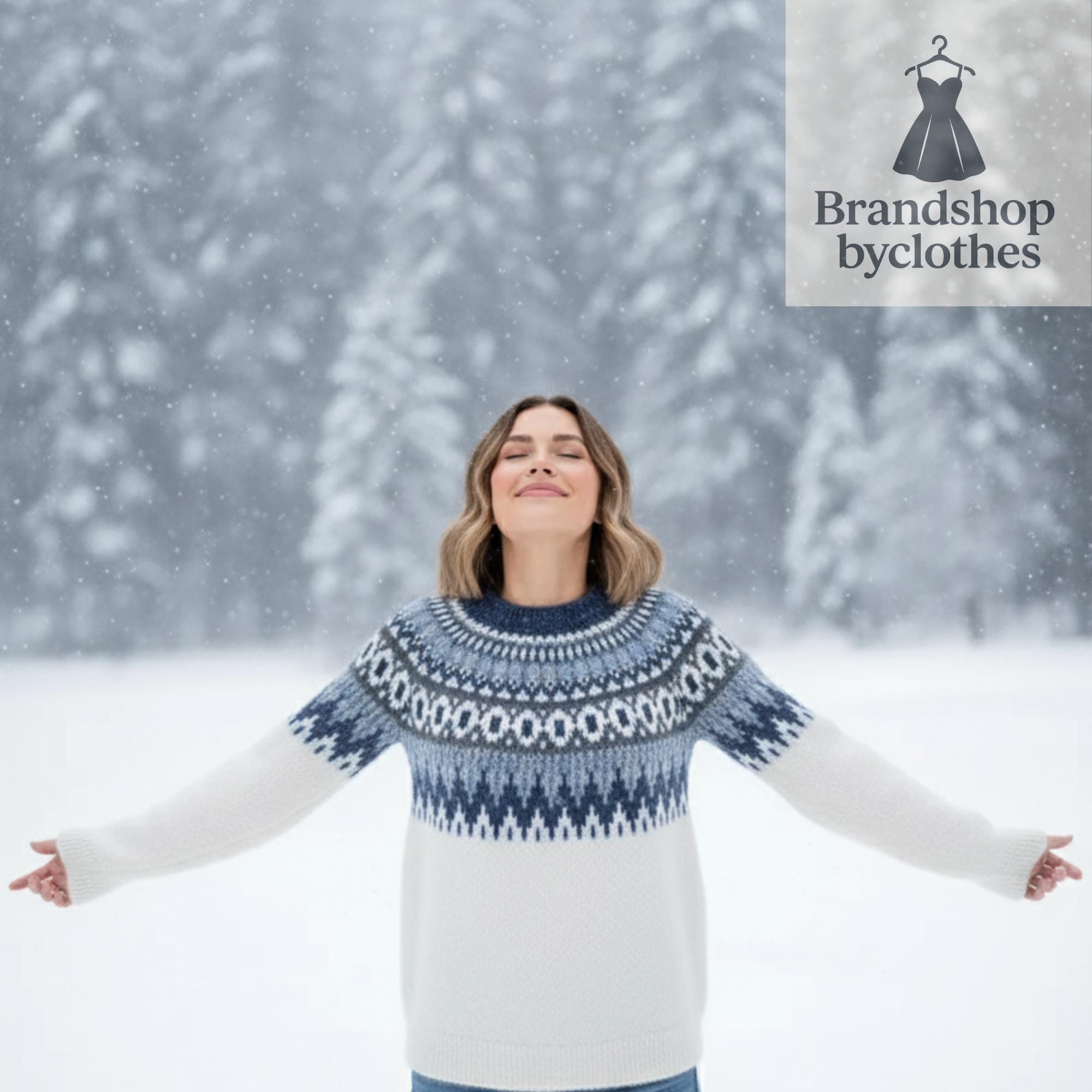 MOHAIR NORDIC CREWNECK KNIT Nordic Mohair Sweater - Etsy