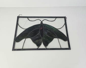 Vintage glas-in-lood paneel zonnenvanger