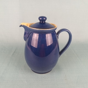Cafetera/tetera Denby de gres vintage, fabricada en Inglaterra, capacidad de 2,5 pintas.