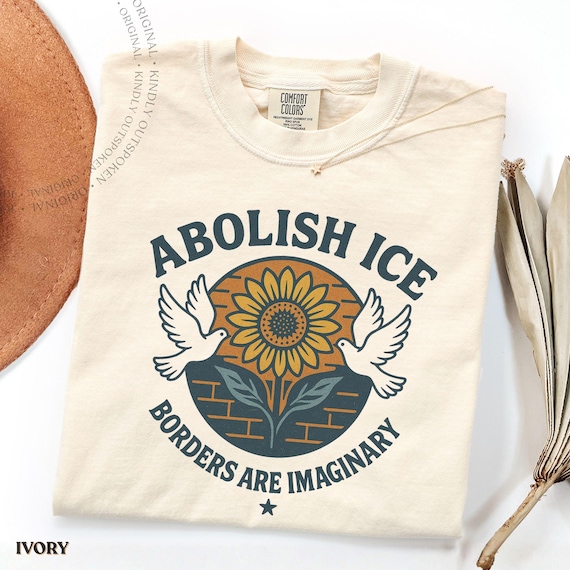 Abolish ICE Shirt: Comfort Colors Protest Tee, Liberal Activist T Shirt, Immigration Rights Gift