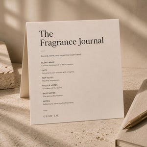 香りのジャーナル（印刷可能なPDF）｜DIY香水ブレンドプランナー｜香りの調合ページ｜DIY香りのジャーナル