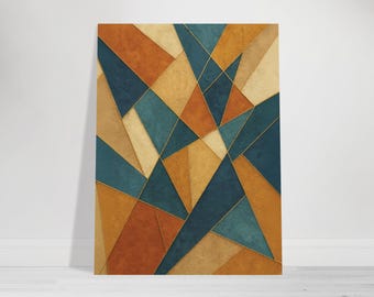 Prism Abstract Wall Art Print - Modern Geometric Poster