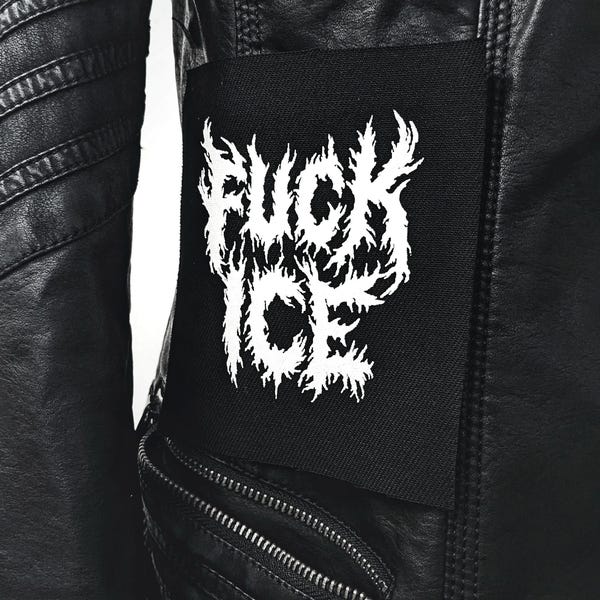 FUCK ICE metal patch