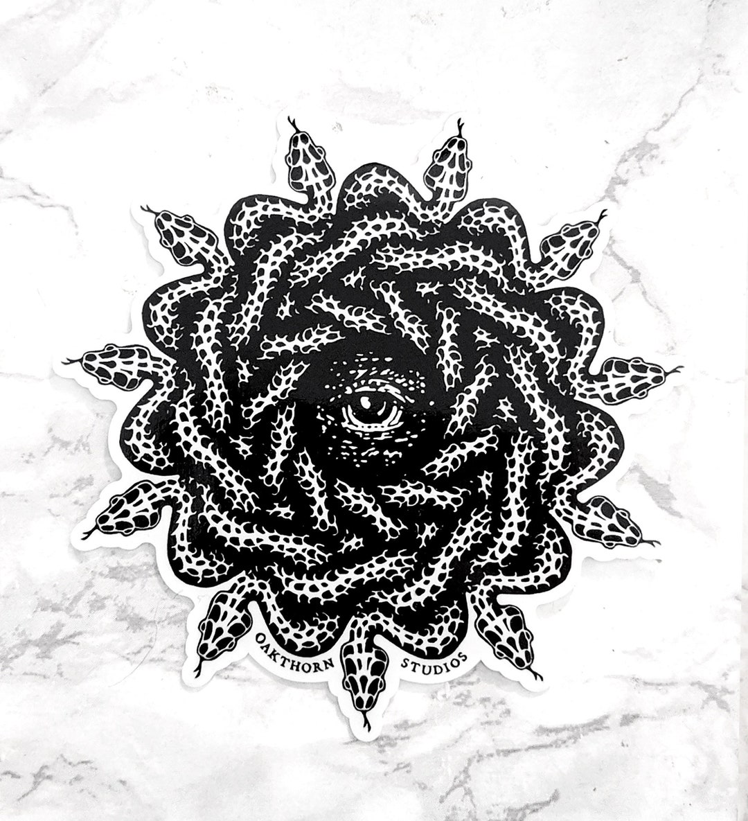 Medusa's Protection Vinyl Sticker Etsy