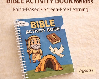 Bible Activity Books for Kids Ages 3+ | Christian Learning Pages | Actively book