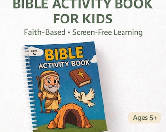 Bible Activity Book for Kids | Christian Learning Workbook