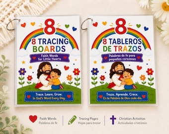 Christian Tracing Boards | Faith-Based Writing Practice, Level 2 | Word Trace