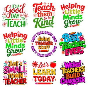 先生へのメッセージ集 PNG SVG バンドル | ボヘミアン教室の格言 | 感謝のギフトデザイン | キリスト教のインスピレーション