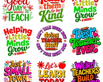 Teacher Quotes PNG SVG Bundle | Boho Classroom Sayings | Appreciation Gift Design | Christian Inspirational