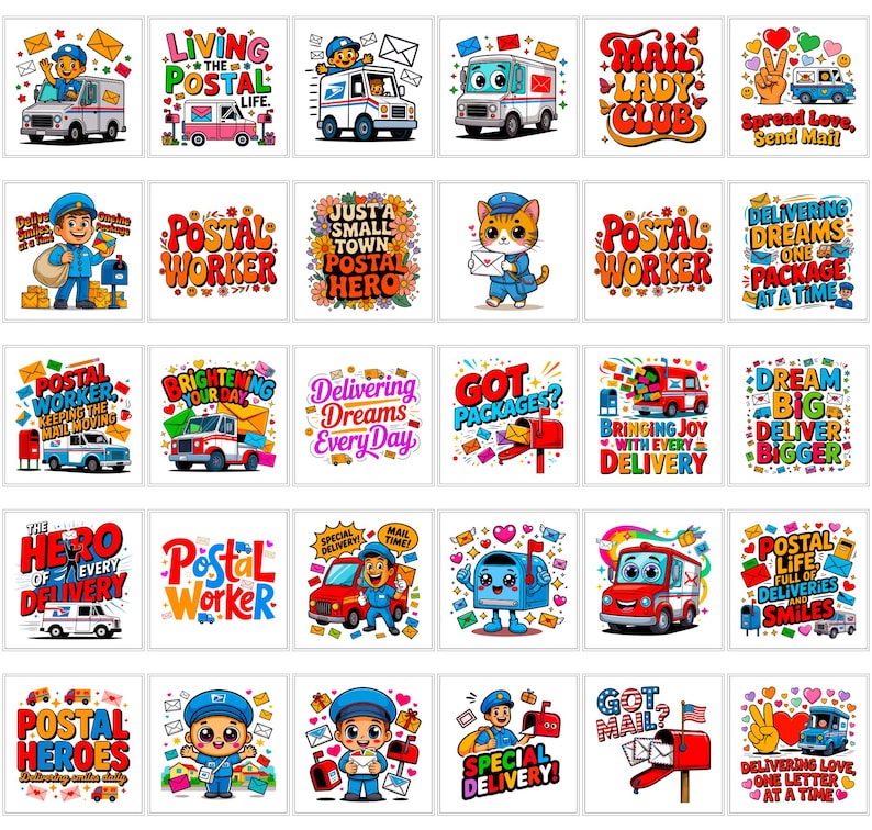 Postal Worker PNG Bundle | Mail Carrier Shirt Graphic | Appreciation ...