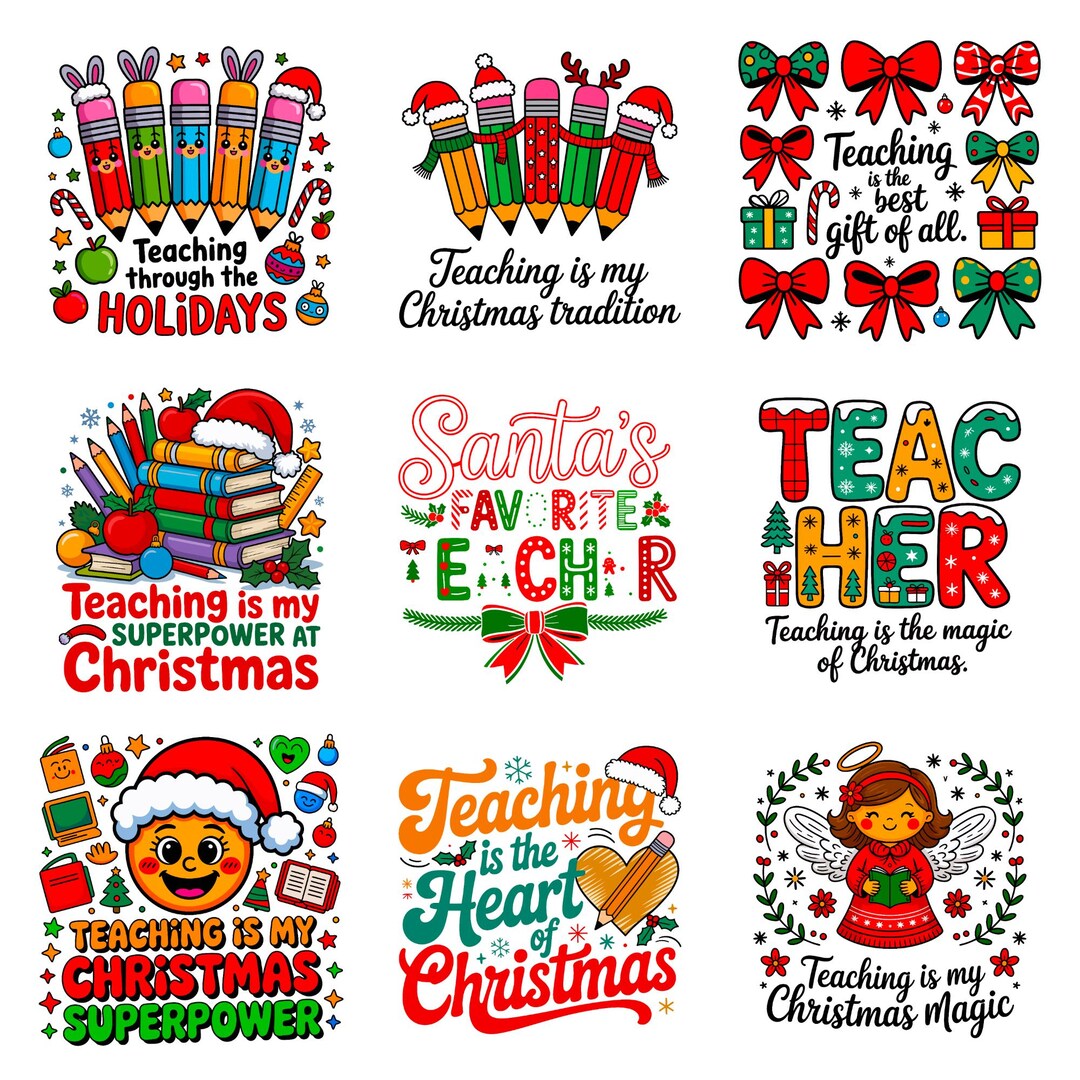 Christmas PNG SVG Bundle: Retro Coquette Designs, Pencil Tree Clipart ...