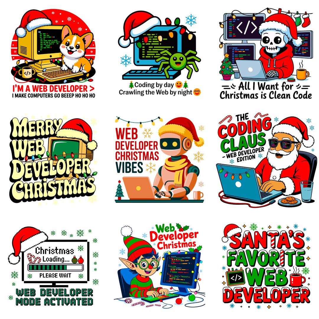 Programmers Appreciation Christmas Programmer SVG PNG Bundle | Coder Appreciation Gift | Funny ...