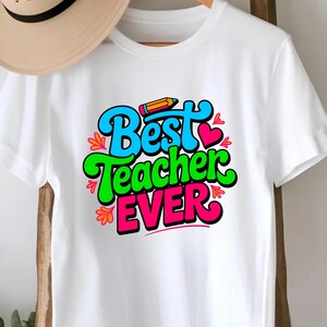 Teacher Quotes PNG SVG Bundle | Boho Classroom Sayings | Appreciation Gift Design | Christian Inspirational image 4