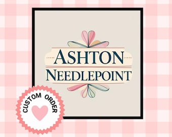 Custom Needlepoint Design and Hand Painted Ndlpt Canvas | Gifted DIY Project